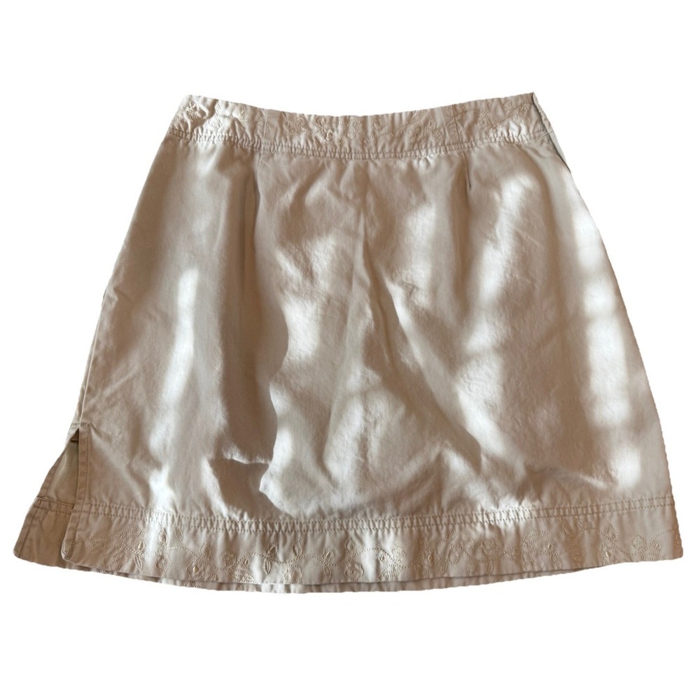 BILL‎ BLASS SPORT Size 8 White Embellished Skort 100% Cotton